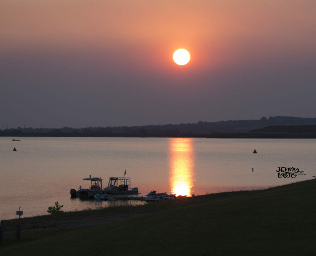 Sunrise at Boulder Reservoir