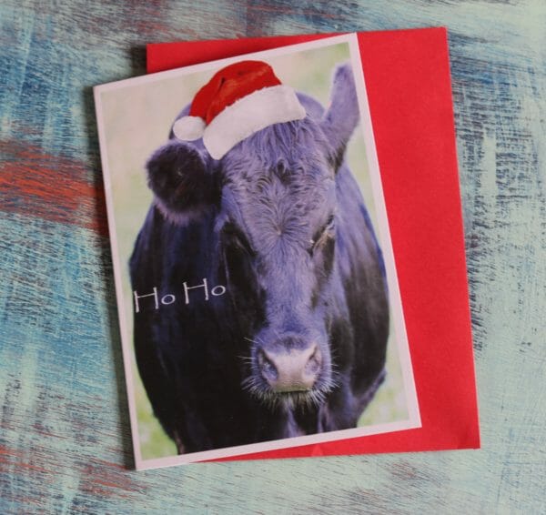 Cow Christmas Card