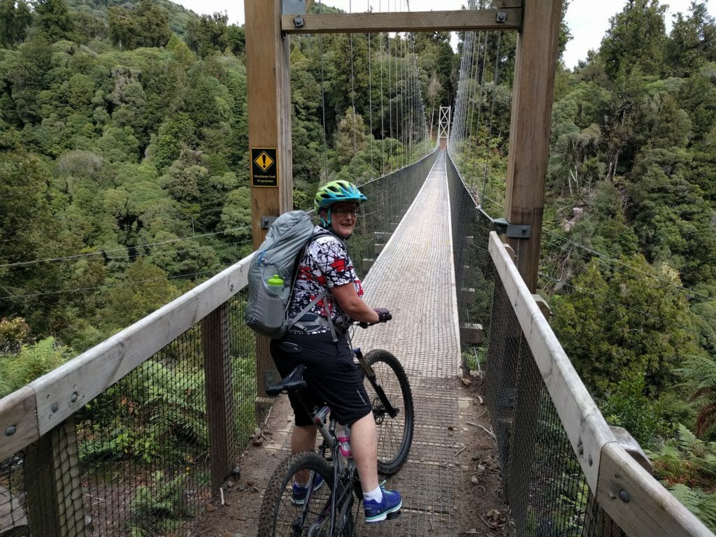 Timber trail bridge