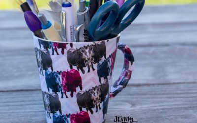 Decoupage a coffee cup DIY tutorial – updated