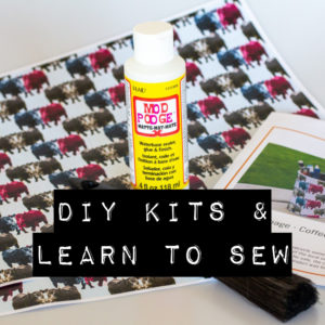 diy kits and learn to sew