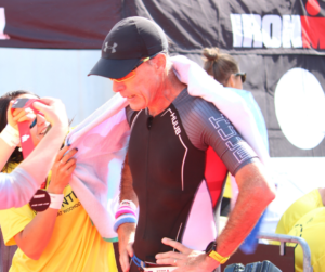 The whole reason for our trip to Taupo - My husband was entered in the Taupo Half Ironman.