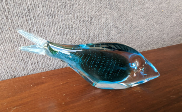 FM Konstglas Marcolin Clear Glass Fish 2