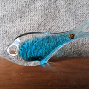 FM Konstglas Marcolin Clear Glass Fish