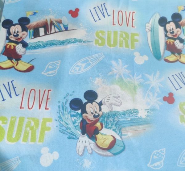 Mickey Mouse Surf Fabric