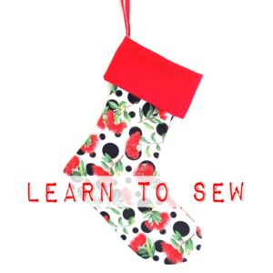 learn to sew a christmas stocking