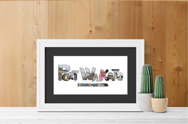 Port Waikato Word Art Print