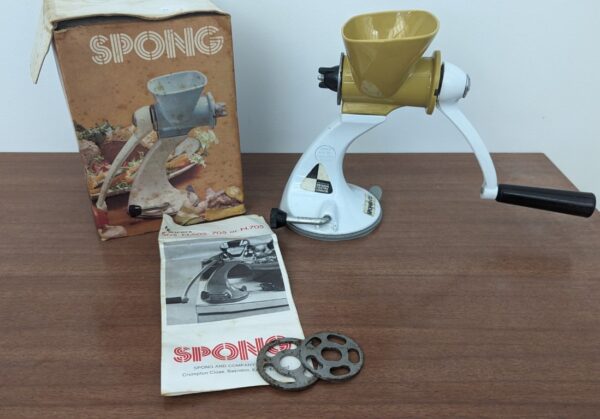 Vintage Spong Mincer with Suction Cup