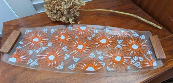 Retro Glass Platter